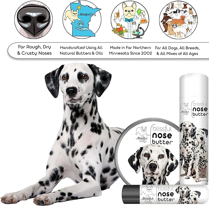 The Blissful Dog Dalmatian Unscented Nose Butter, 0.50-Ounce