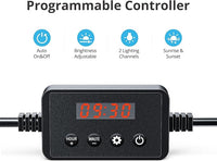 NICREW ClassicLED Plus LED Aquarium Light with Timer, 32 Watts, for 48 to 54 Inch Fish Tank Light, Daylight and Moonlight Cycle
