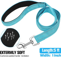 6 Pack Dog Leashes for Large Dogs, Reflective Nylon - image 2