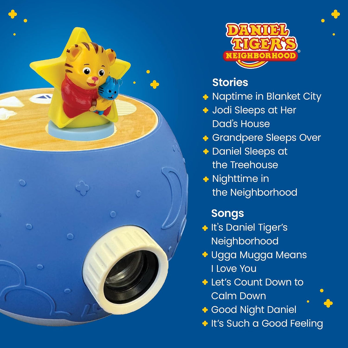 Kids Pink Book Projector, 5 Read Aloud Fairytale Stories - Daniel Tiger, Owl & Projector - image 4