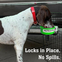 Dog Crate Water Bowl No Spill - Green - image 2