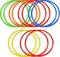 Libima Obstacle Course Ring Set Exercise Hoop Large Hoop Plastic Toys Playground Toys for Gymnastics Practice Party Games Educational Activities Holiday Decor, 5 Colors(12 Pcs,20 Inch)