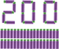 JGCWorker 200pcs 2nd Generation High-End of Half-Lenth Soft Dart - Purple and Green