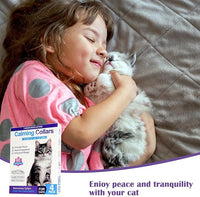 4 Pack Calming Collar for Cats - 60 Days Anxiety and Stress Relief, Relaxing Cat Collar, Adjustable Pheromones Collar for Cats，Natural Soothing for Continuous Calming