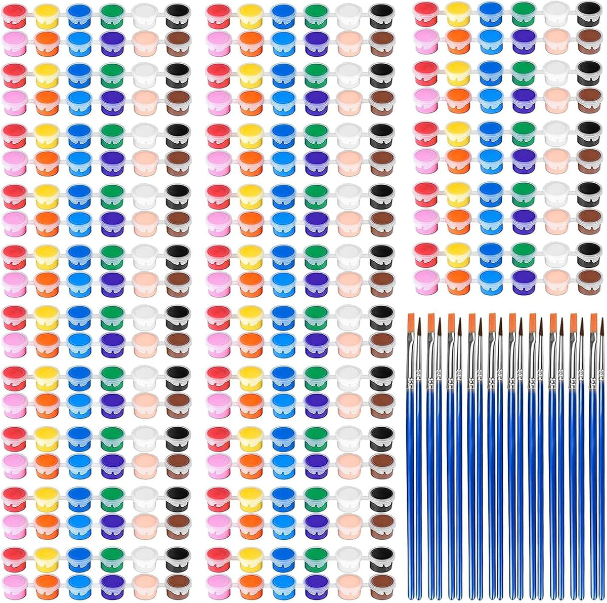 280 Pcs Mini Acrylic Paint Set for Kids - COLOR-2