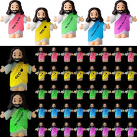 CroBlissful 50 little Jesus figurines that glow in the dark, five colors