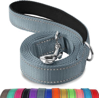 Joytale Reflective Dog Leash for Medium & Large Dogs - 5 ft Narrow / Grey