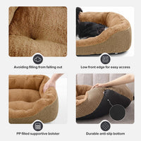 Medium Dog Beds for Medium Dogs Washable - L (35"x25"x9") / Brown - image 3