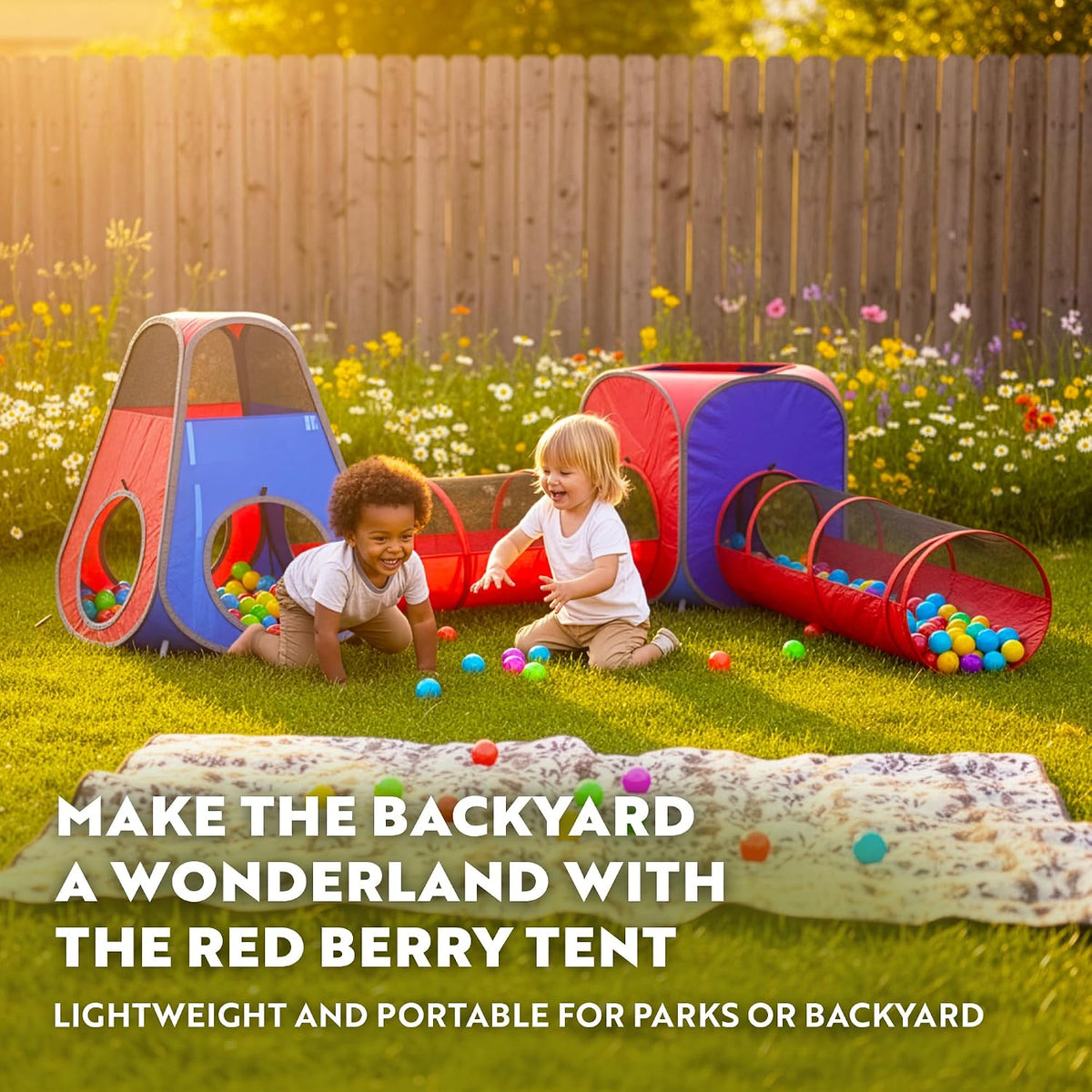 Playz 4pc Kids pop up Play Tent - image 2