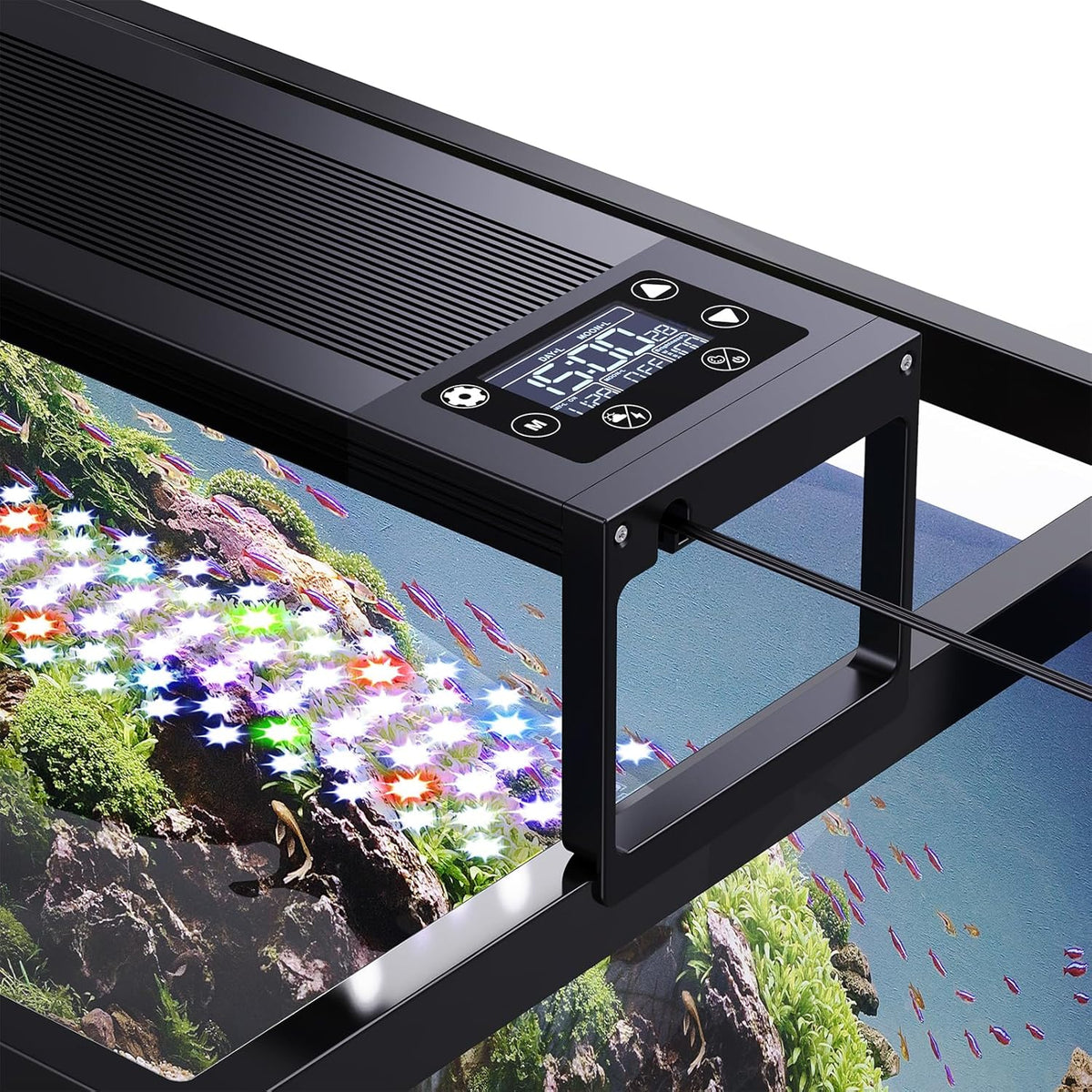 SEAOURA 24/7 LED Aquarium Light for 12-18 Inch Fish Tank Plant - for 48-54 inch tank