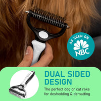 Maxpower Planet Dog Grooming Rake, Deshedding Undercoat Brush - White / Large - image 2
