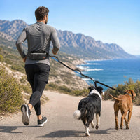 Kytely Hands Free Dog Leash with Zipper Pouch - For 2 Dogs / Small - image 4