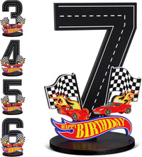 MiniInflat Race Car 5th Birthday Number Sign Centerpiece Race Car - 7th