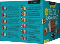 Tiki Cat® Wet Cat Food Mega Pack, Fish Favorites Variety Pack, 2.8/3 oz. Can (24 Count)