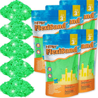 NiToy FlexiSand 11lbs Toy Sand 5 Colors Self-Sticking Non-Toxic - Green