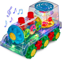 Playbees Light-Up Transparent Car - Bump & Go Train