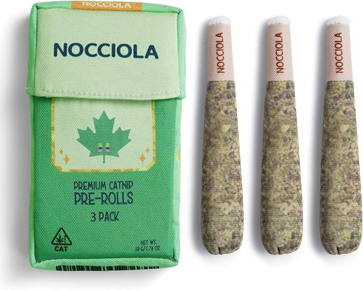 Nocciola 3 Pack Catnip Toys for Cats - Green for Strong Chewers