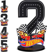 MiniInflat Race Car 5th Birthday Number Sign Centerpiece Race Car - 2nd