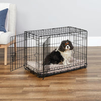New World by Midwest 42-Inch Single Door Crate, for Large Breeds - Double Door - Black / Small (30"L) - image 2