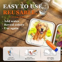 25 Pack Dementia Products for Elderly Reusable Water Doodle Coloring - Water Painting Kit / 2 Pack Book - image 3