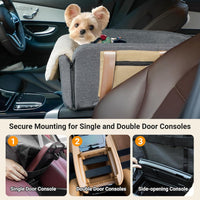 Center Console Dog Car Seat for Dogs to 18lbs, Fits Cars, Trucks - Dog Car Seat & Carrier - image 3