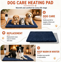 Dog Heating Pad Outdoor, 28*18in with Adjustable 9 Temp Setting & Timer – Essentials for Dogs - 28"*18" - image 3