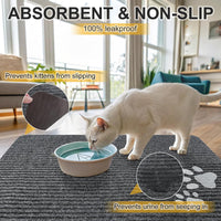 Cat Litter Mat, 20" x 28" Litter Trapping Mat, Waterproof – Daily Care for Cats - Grey / 20x28 Inch (Pack of 1) - image 4