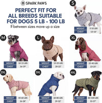 Spark Paws Quilted Dog Winter Coat - Blue / 3XL - image 2