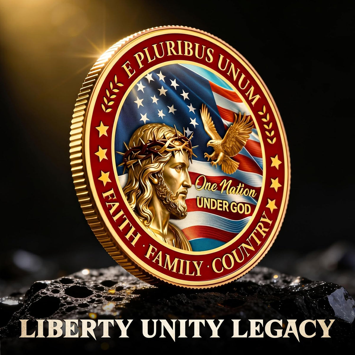 FLAGWIX USA 250th anniversary challenge coin with American Eagle, 1776-2026 - view 20