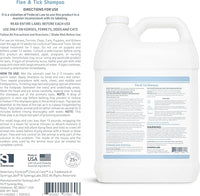 Veterinary Formula Flea and Tick Shampoo for Dogs and Cats, 1 Gallon – Dog and Cat Flea Shampoo with Pyrethrum to Kill Fleas, Ticks On Contact – Cleanses and Exfoliates