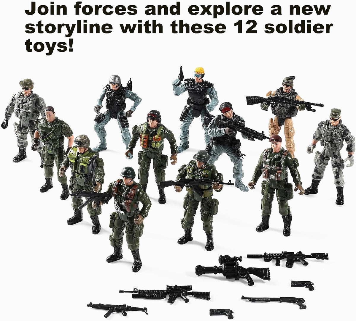 Mr.River US Army Men and SWAT Team Toy Soldiers Action Figures - image 2