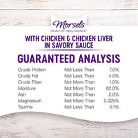 Wellness Healthly Indulgence Morsels Adult Wet Cat Food, Natural, Protein-Rich, Grain-Free, 3 Ounce Pouch, 24 Pack, (Chicken & Chicken Liver)