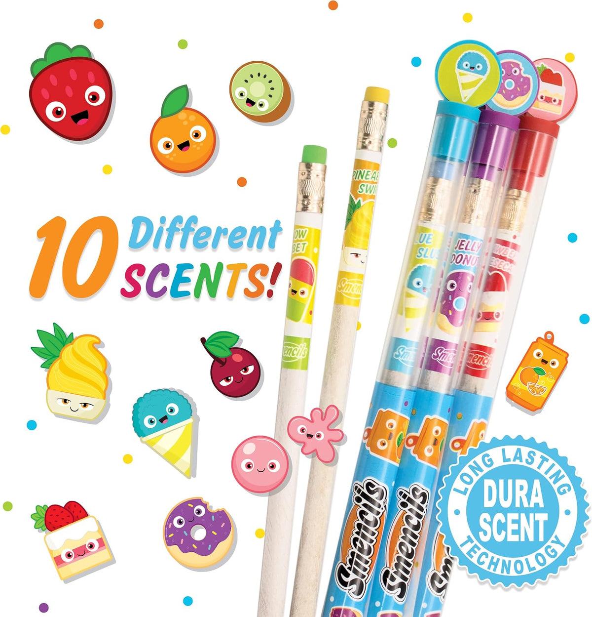 Halloween Smencils Cylinder, HB #2 Scented Smelly Pencils - Original - image 3