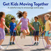 GiftExpress Adjustable Size Colorful Jump Rope for Kids and Teens - image 2
