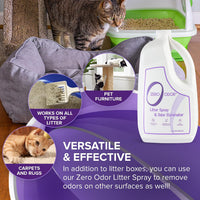 Zero Odor Litter Box Odor Eliminator Spray - 64 Fl Oz (Pack of 1) - image 3