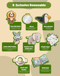 TINITIGIES Tummy Time Mirror for Babies 0-6 Months - Baby Play Mat - image 3