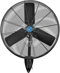 Continental Dynamics CD Premium 30" Oscillating Wall Mount Fan, TEFC Motor, 11,500 CFM, 1/2 HP