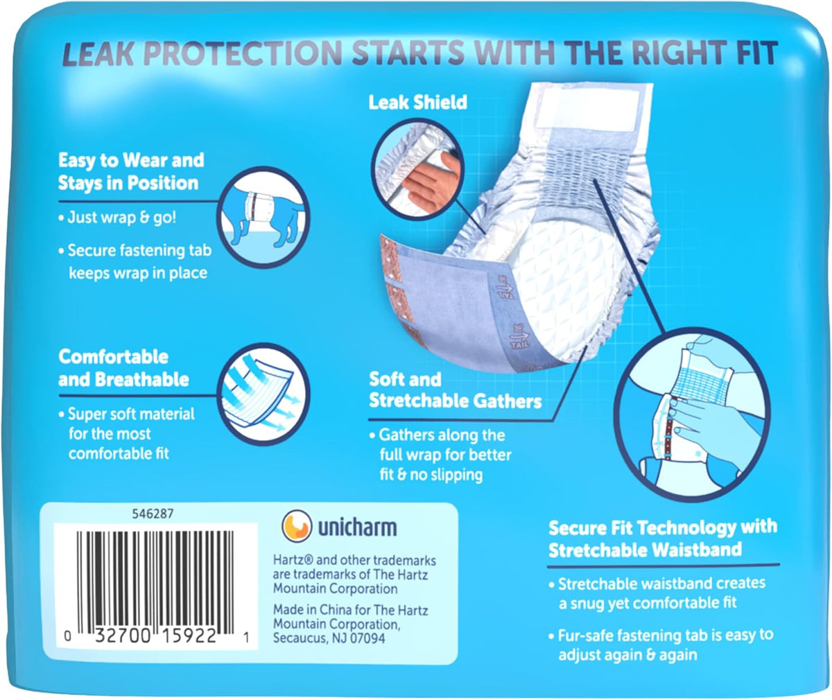 Hartz Comfitables Disposable Male Dog Wraps Stretchy Waistband - Trial Pack / Extra Small - image 2