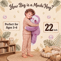 gnomantic Turtle Weighted Stuffed Animals, Plush Pillow for Kids – Fun for Kids & Family - Purple Sloth / Medium / Sloth - image 2