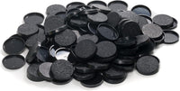 EasyPegs 32mm textured plastic round bases for wargames miniatures, 120 count
