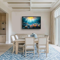 Quorin Ocean Large Wall Art Undersea Pictures Sea Nautical Wall Decor Coral Reef Fish Canvas Print Painting Artwork for Bathroom Living Room Bedroom 36L x 24W