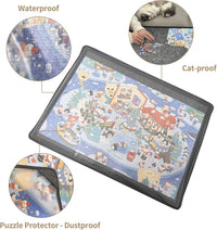 Yunihome puzzle board for 1000 pieces with 4 sorting trays and protective cover - view 21