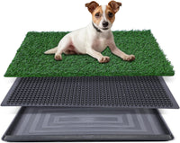 FluffyDream Dog Grass Pad with Tray - 20“X25”