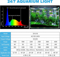 SEAOURA 24/7 Led Aquarium Light for Plants Growth-Full Spectrum - for 48-54 inch tank - image 3