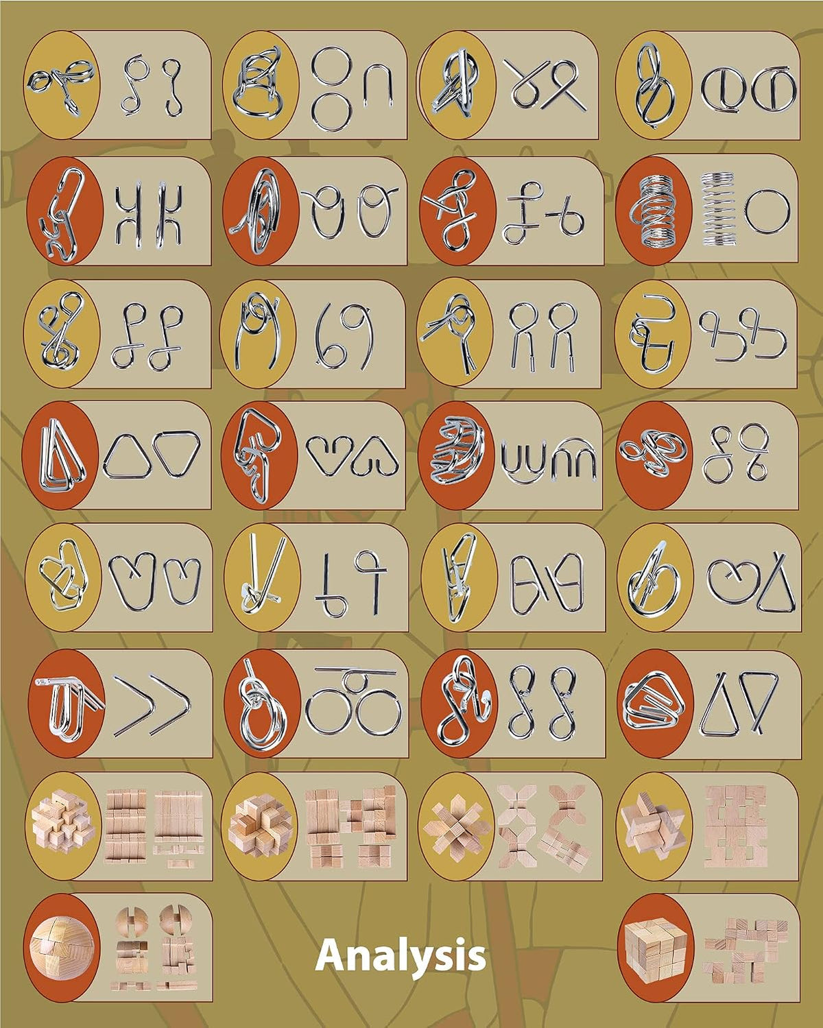 RLYLF 30pcs Brain Teaser Puzzles Game for Adults Teens and Kids – Fun for Kids & Family - wood style 1 - image 4