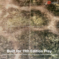 Lighter Creative 44 x 60 gridded WH40K battle mat, Iron Underhive print - view 6