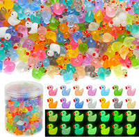GWAHSA 240pcs Luminous Mini Resin Ducks - Luminous Ducks