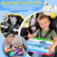 BBWOO Search and Find Activity Book - Sky Blue - Dinosaurs & Construction Site - image 4