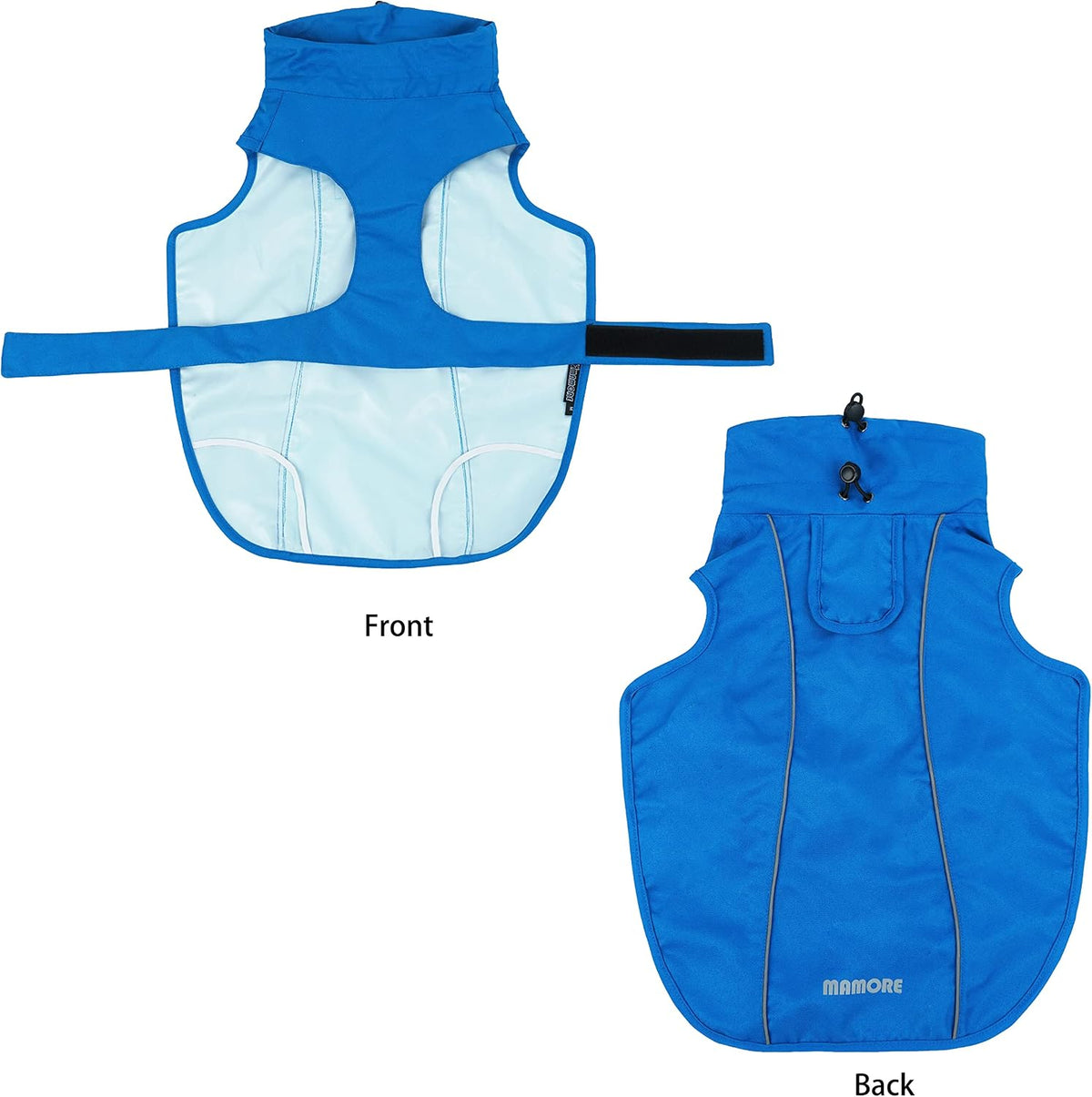 Adjustable Waterproof Dog Raincoat for Dogs - Blue / Medium(13-22lb) - image 2