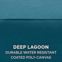 Furhaven Water-Resistant Cooling Gel Dog Bed for Large/Medium Dogs w/ Removable Washable Cover, For Dogs Up to 55 lbs - Indoor/Outdoor Logo Print Oxford Polycanvas Mattress - Deep Lagoon, Large